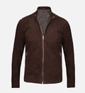 Men's Classic Dark Brown Suede Jacket