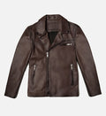 Men's Brown Motorcycle Leather Jacket