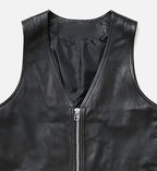 Men's Asphalt Ace Leather Vest