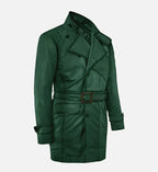 Men's Royal Flying Green Burnished Leather Coat
