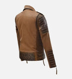 burnt tan leather jacket for women charlotte
