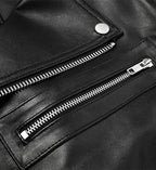 Women's Double Stich Leather Biker Jacket