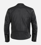 Black leather jacket for men
