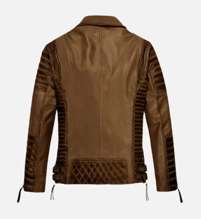 Men's Charles Burnt Tan Leather Jacket
