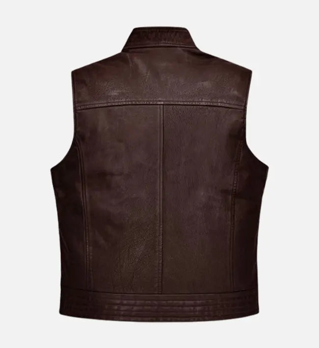 Men's Road shaper Leather Vest
