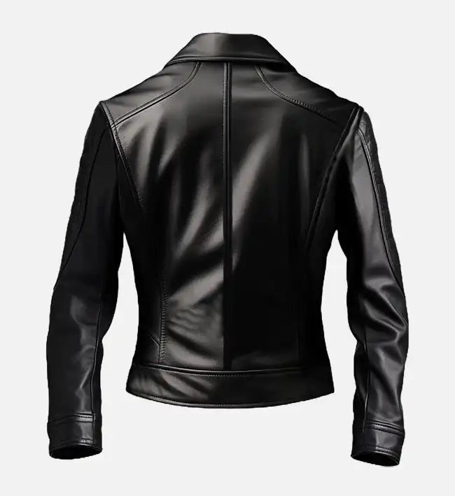 Womens leather black dasha jacket