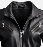 Womens leather dasha black jacket