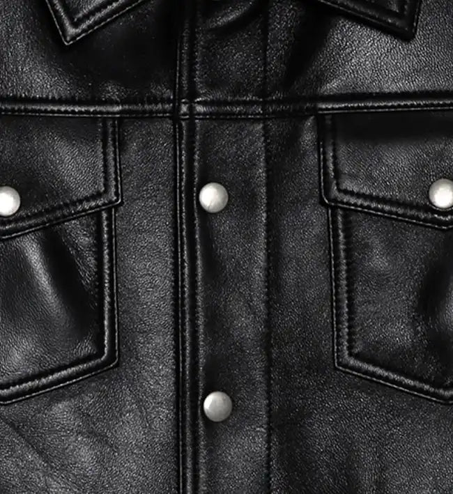 biker trucker zipper black jacket for womens
