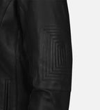 black cafe racer leather jacket for mens