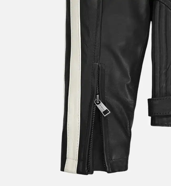 black leather jacket for men
