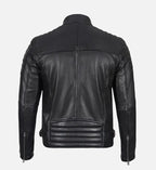black leather sprint jacket for men

