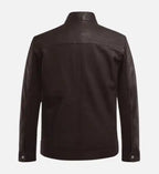 brown leather biker jacket for men