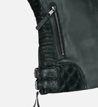 charles burnt charcoal leather jacket for men