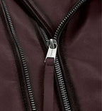 classic wine biker leather jacket for men