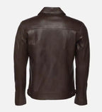 english brown leather jacket for men