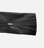 mens double stich leather biker jacket
