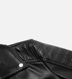 mens double stich leather biker jacket
