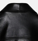 mens black trucker biker jacket