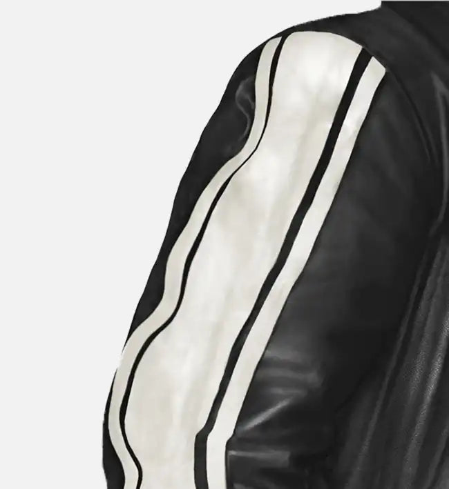 mens black vintage leather jacket