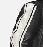 mens black vintage leather jacket