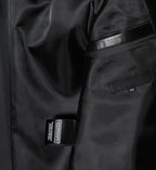 black biker leather jacket with zipper for men
