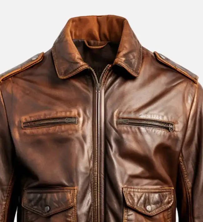 mens bomber jacket 90s vintage leather