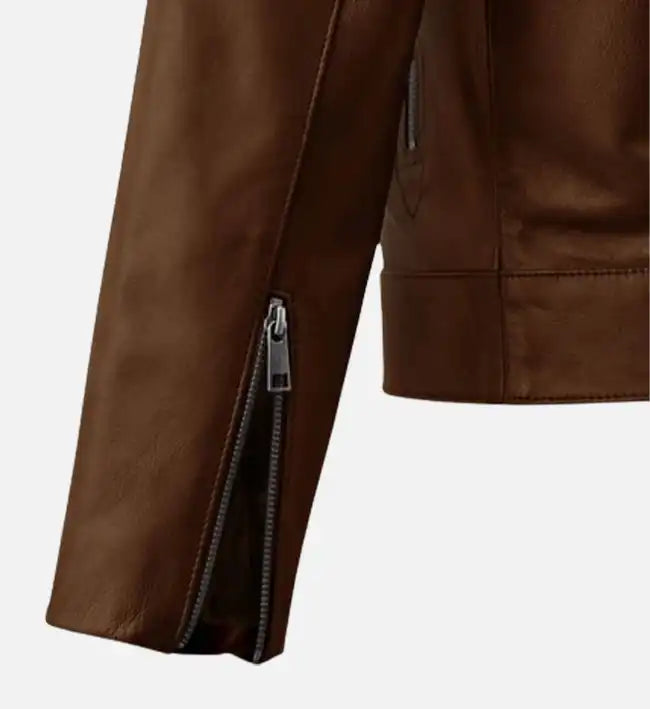 mens brown spanish leather jacket