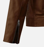 mens brown spanish leather jacket