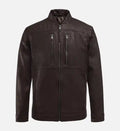 mens classic brown biker leather jacket