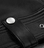 mens double stich leather biker jacket
