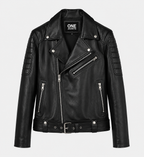 Men's Double Stich Leather Biker Jacket