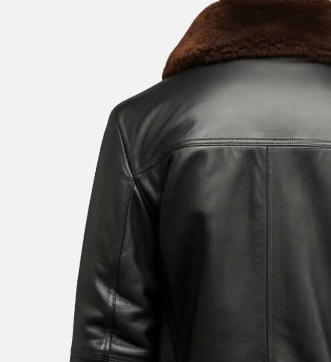 mens g1 aviator jacket black leather
