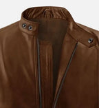 mens brown spanish leather jacket