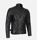 mens black sprint leather jacket
