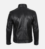 real leather cafe racer jacket moffit for men
