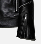 mens black trucker biker jacket