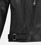 vintage black leather jacket for men