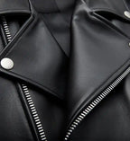 women black classic biker leather jacket
