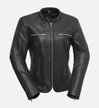 womens black jacket biker
