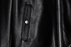 womens leather sheep skin black bomber jacket

