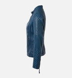 womens-blue-short-quilted-shoulder--leather-jacket
