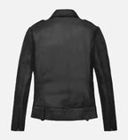 womens leather black classic biker jackets

